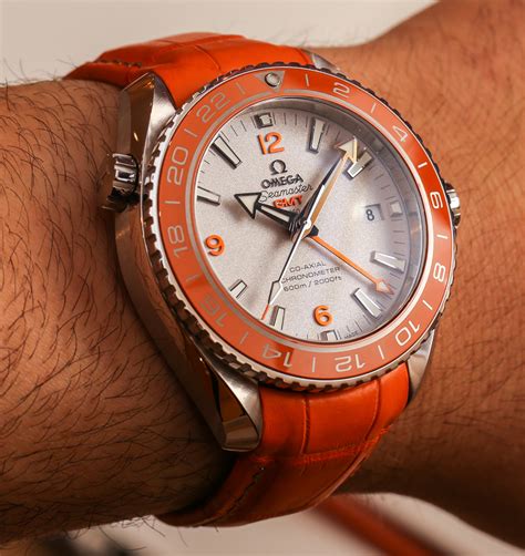 omega orange face watch|omega watch orange bezel.